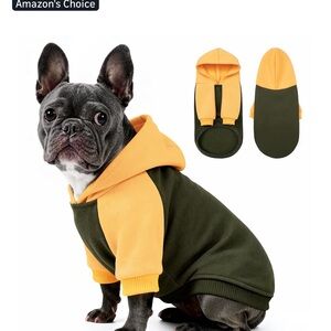 🔥Dog Hoodie in yellow and brown🔥